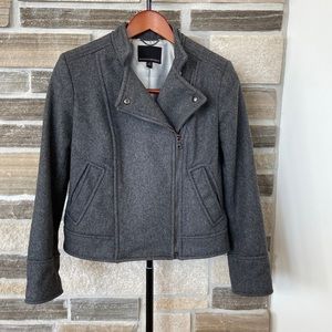 Banana Republic Gray Moto Jacket size: xs